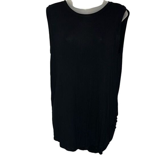 Michael Stars Open Back Tank Top Black One Size Fits All - Picture 1 of 6